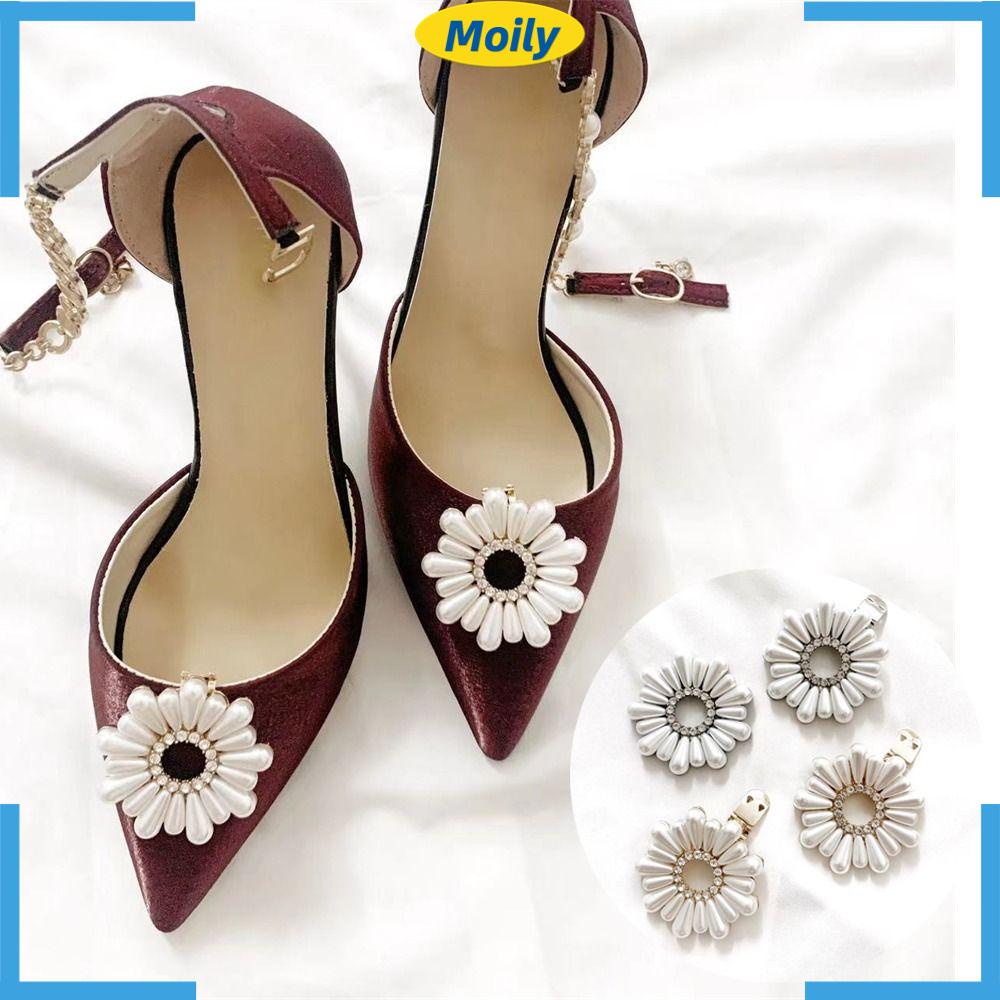 MOILYVN Set 2 Kẹp Giữ Giày Cao Gót Lấp Lánh