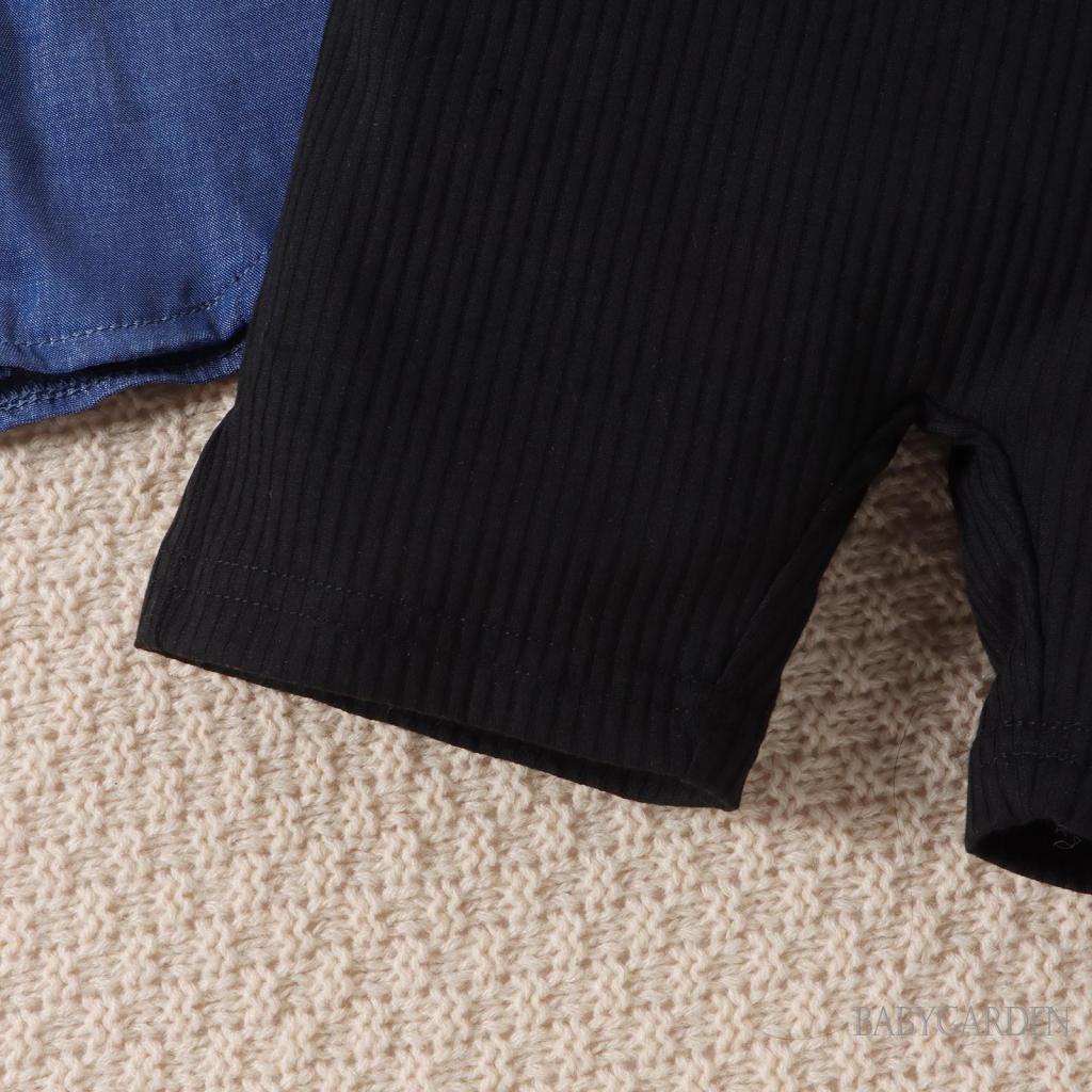 Set Đồ 2 Món Gồm Áo Liền Quần + Áo Sơ Mi Đan Len Không Tay Màu Trơn Kèm Thắt Lưng Dành Cho Bé Gái / 4-7 Tuổi