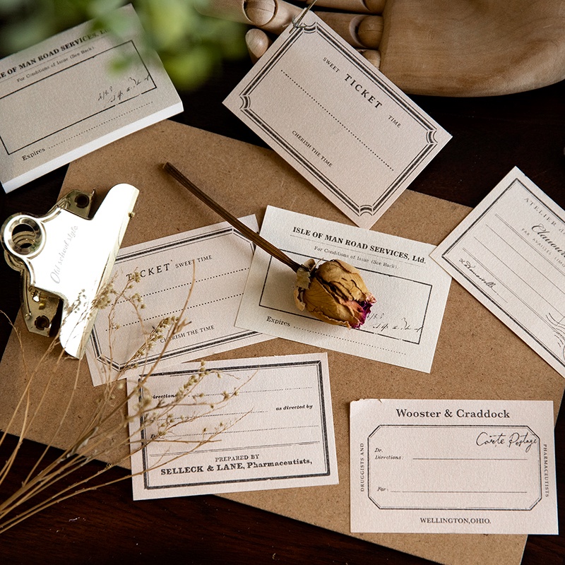 Bộ 50 Dính Priming Note Book Notebook Strange Base Paper Collage Base Base seal account Decorative Scrapbooking 85 * 55mm