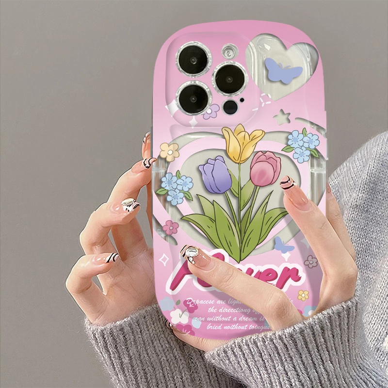 Ốp Điện Thoại TPU Dẻo Trong Suốt Họa Tiết Hoa Xinh Xắn Cho IPhone 11 12 13 14 Pro Max 7 8 Plus X XS XR SE 2020