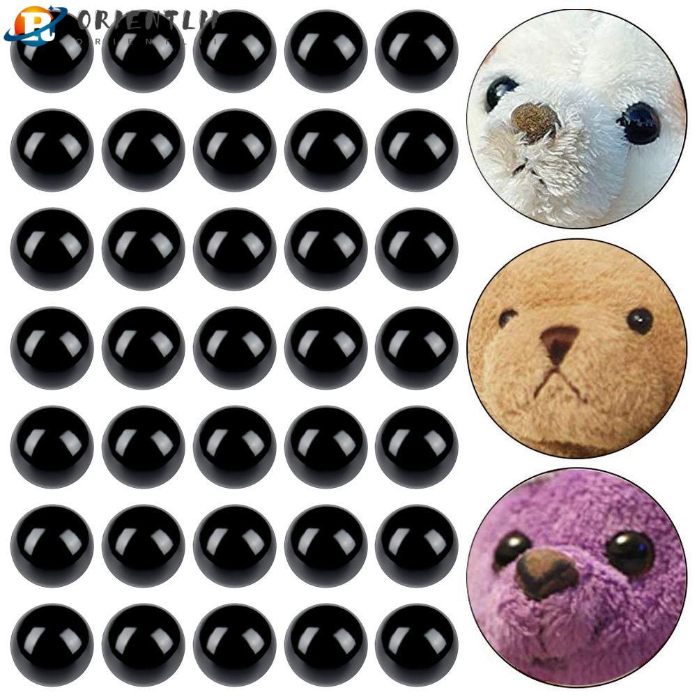 ORIENTLII Set 50 Mắt Gấu Nhựa 9-25mm Màu Đen Bảo Vệ An Toàn Cho Bé