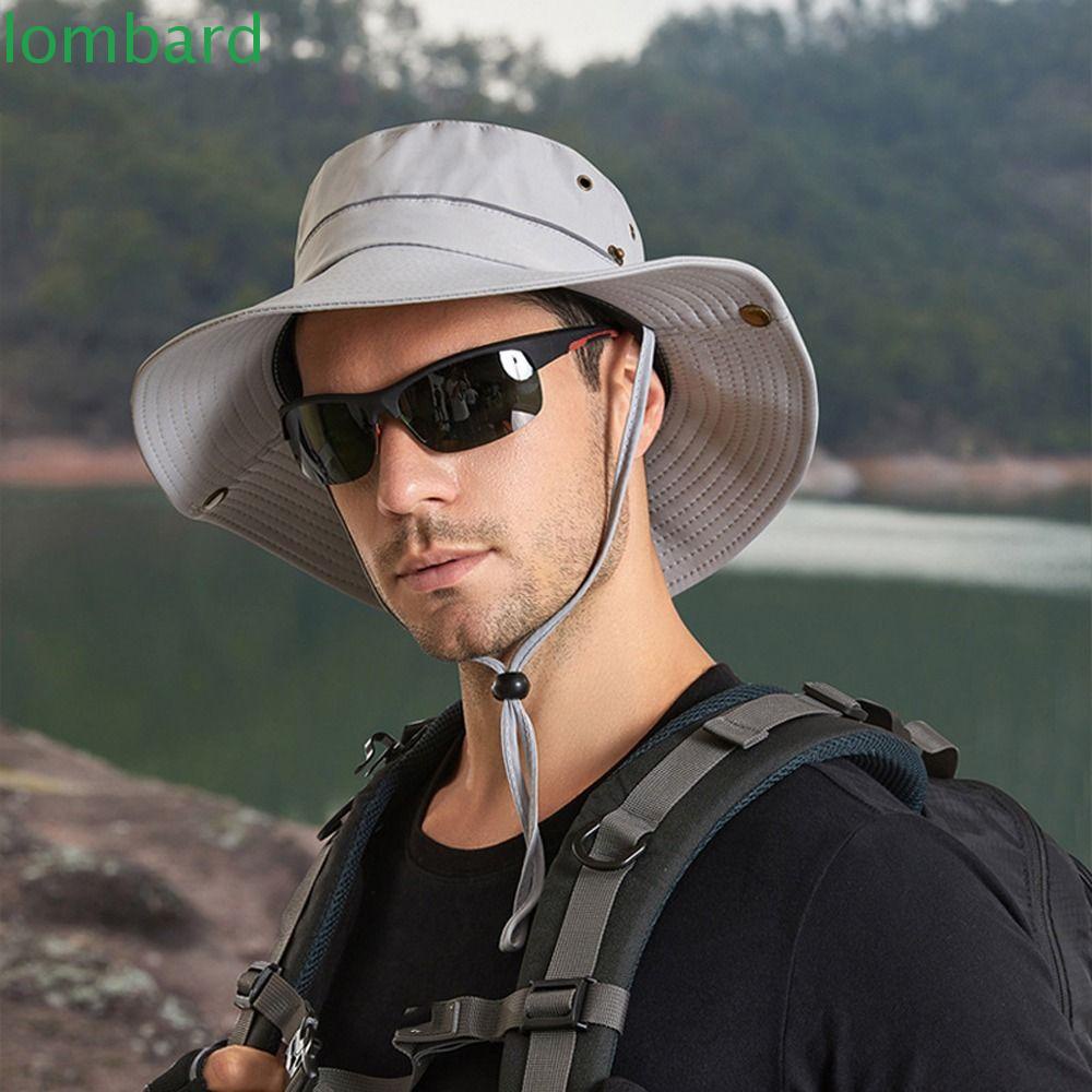 LOMBARD Mũ Bucket Chống Nắng Có Thể Điều Chỉnh Kích Cỡ Thời Trang Dành Cho Nam Giới