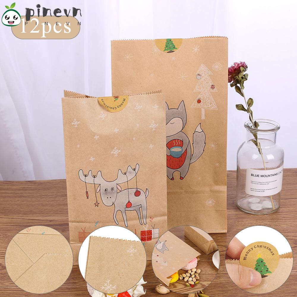 PINEVN Set 12 Túi Giấy Đựng Quà Cưới Xinh Xắn