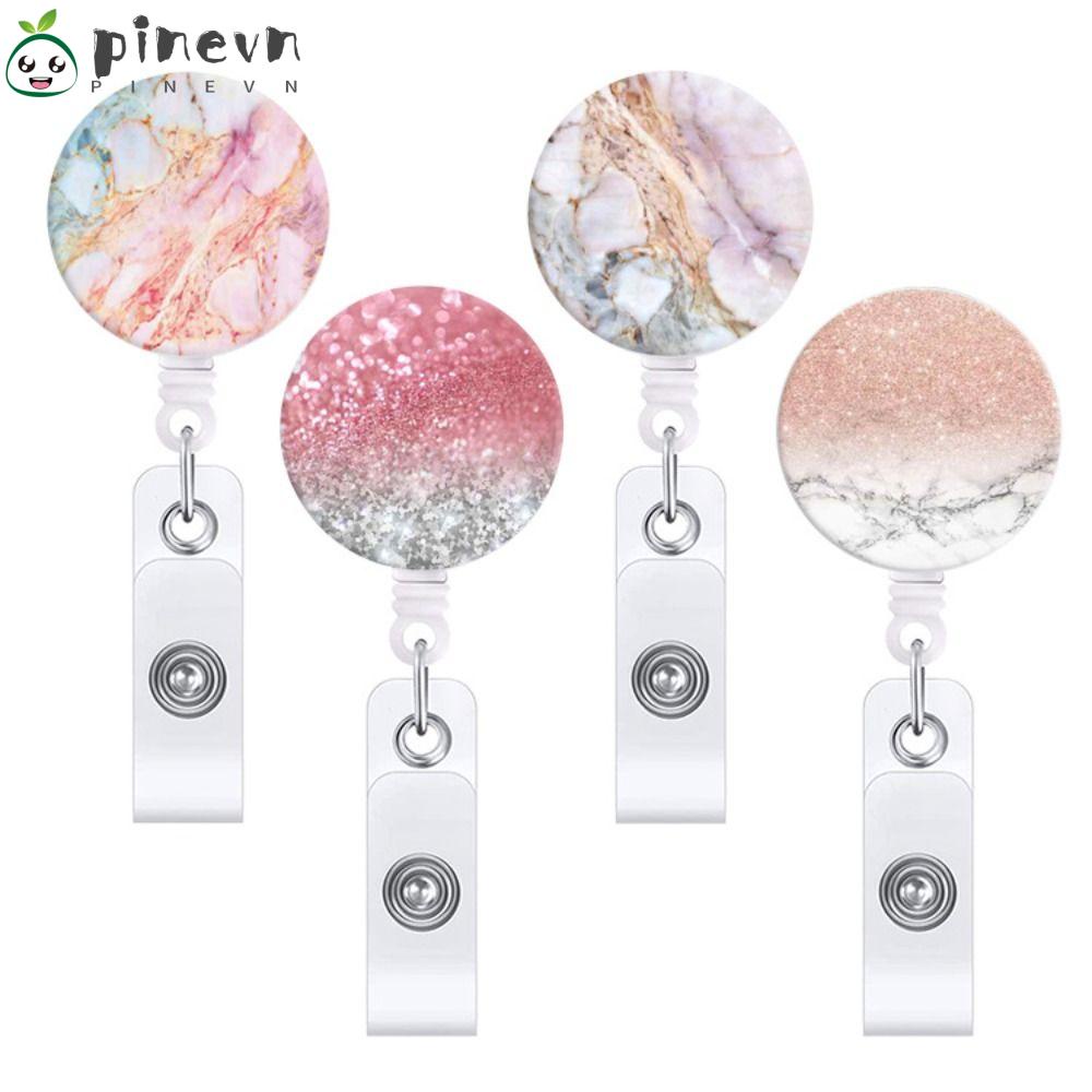 PINEVN Bộ 4 Móc Khóa Bằng ABS Có Thể Thu Gọn Siêu Bền Màu Sắc Tiện Dụng Cho Văn Phòng