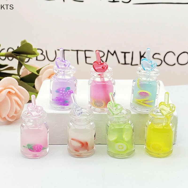 Set 5 Ly Nước Trái Cây Màu Dạ Quang Mini Xinh Xắn