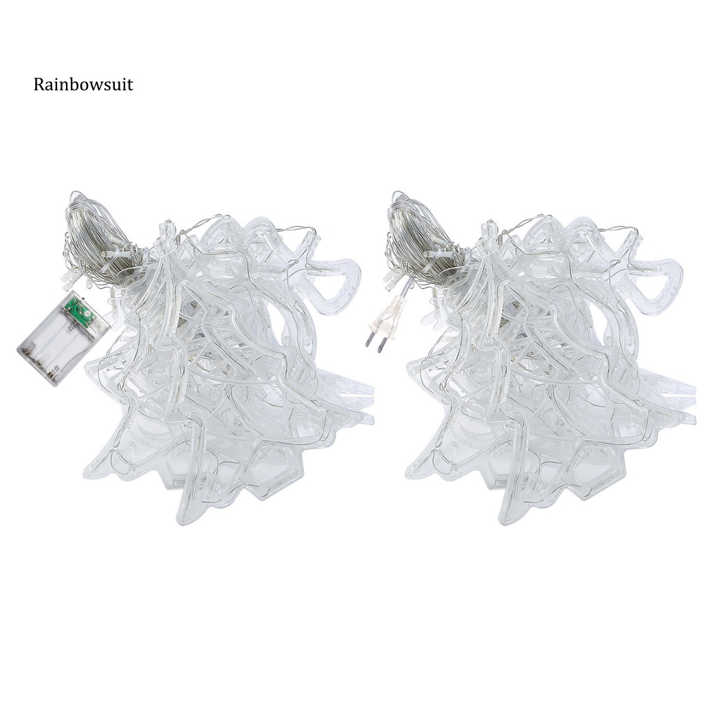 Rèm Cửa Chống Thấm Nước Có Đèn Hình Tuần Lộc Lãng Mạn Trang Trí Giáng Sinh