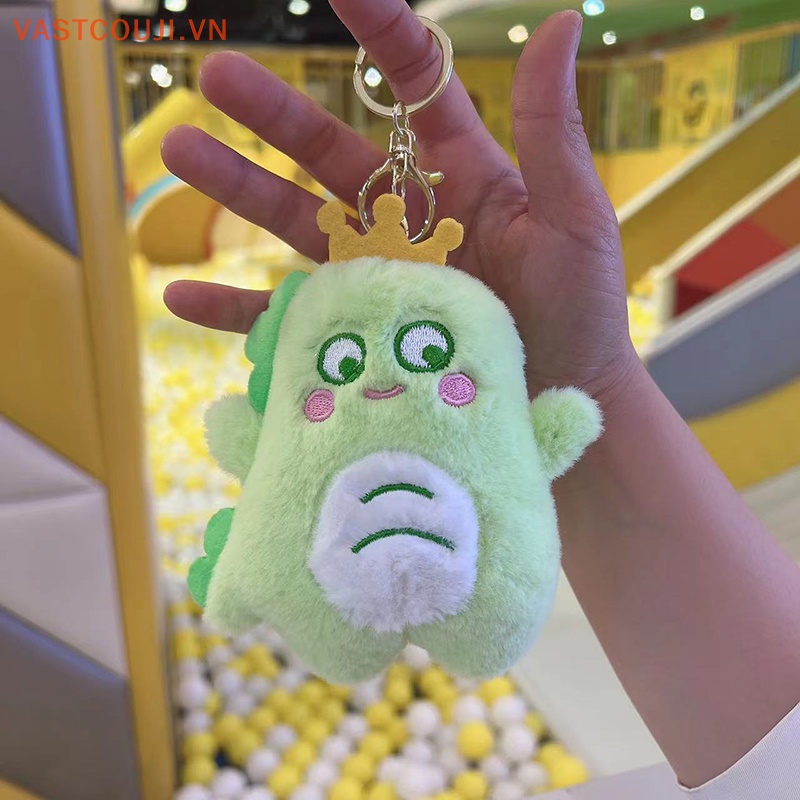 1 Móc Khóa Khủng Long Nhồi Bông 15cm Dễ Thương