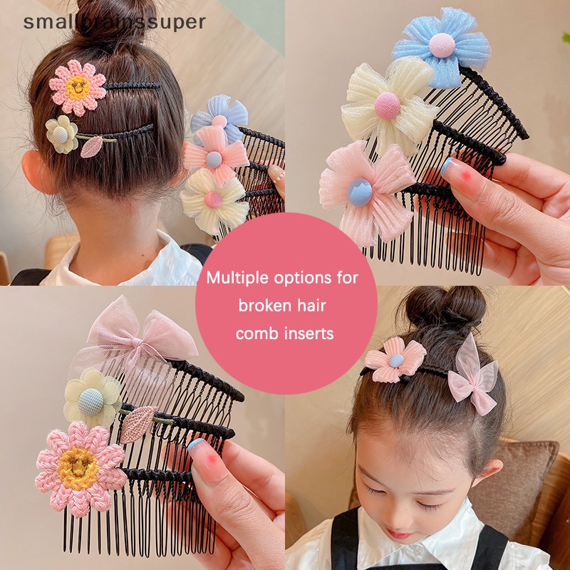 Kẹp Tóc Đính Nơ Hoa Nhỏ Xinh Xắn Thời Trang Cho Bé Gái SBS