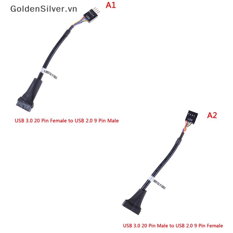 Cáp ChuyểN ĐổI usb 3.0 20 pin Sang usb 2.0 9 pin Chuyên DụNg