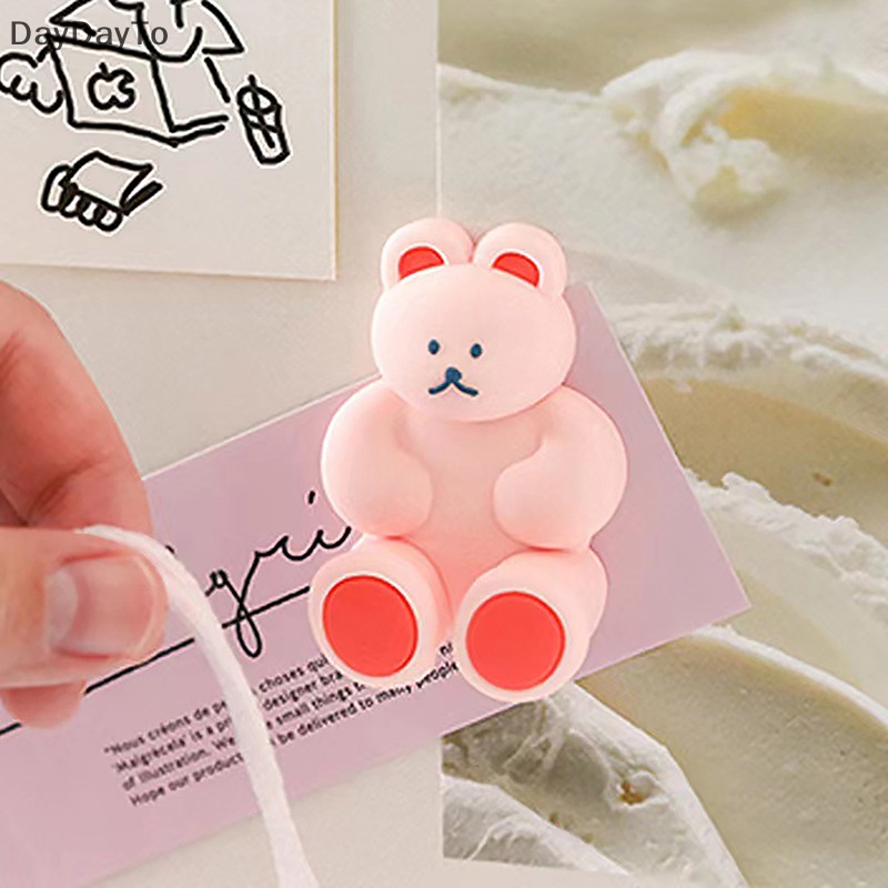 Giá Đỡ Bàn Chải Đánh Răng &amp; Móc Hít Chân Không Hình Gấu Hoạt Hình Daydyto Sắp Xếp Gọn Gàng Có Giác Hút