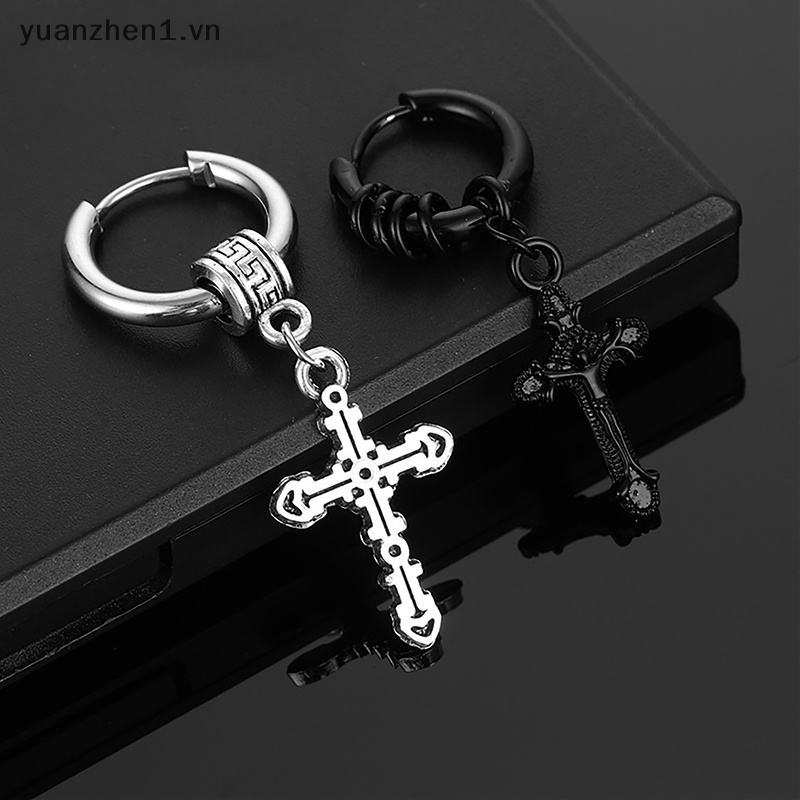 1 Khuyên Tai Tròn Bằng Thép Không Gỉ Thời Trang Cá Tính