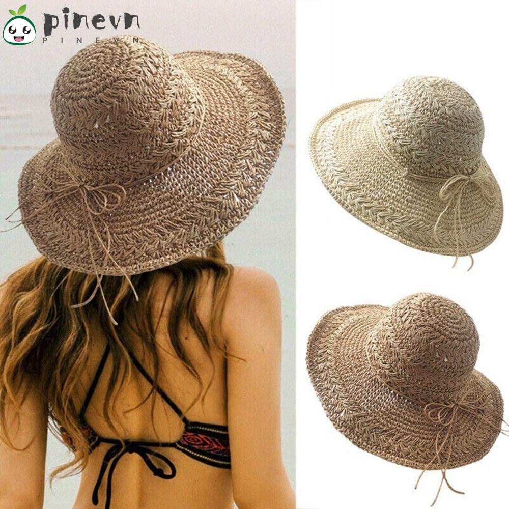 PINEVN Mũ Rộng Vành Chống Nắng Thời Trang Đi Biển Mùa Hè Cho Nữ