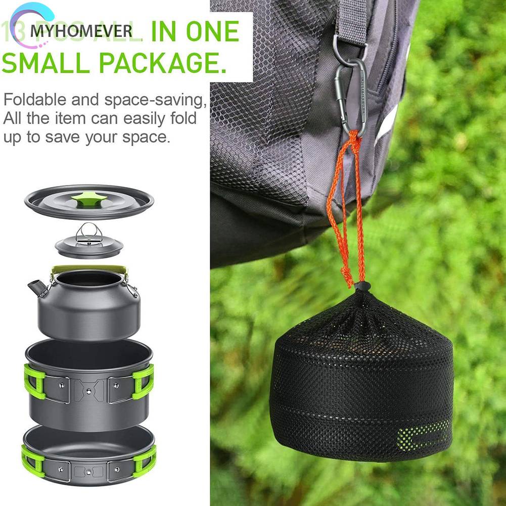 Bộ Dụng Cụ Nấu Ăn Có Thể Gấp Gọn Tiện Dụng Mang Theo Du Lịch Cắm Trại