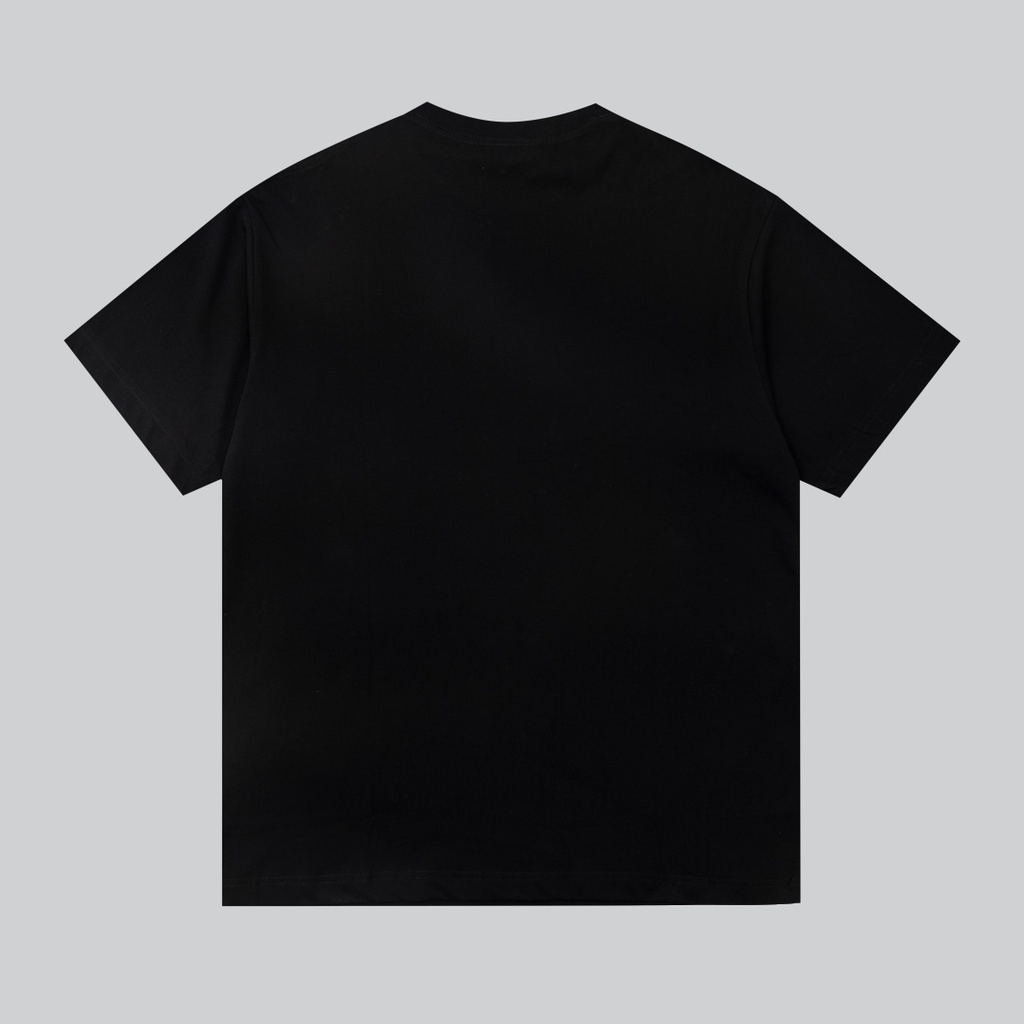 Áo Thun Cotton 23ss Thiết Kế Túi Họa Tiết Kẻ Sọc Sang Trọng Phong Cách Đường Phố Cho Nam Và Nữ