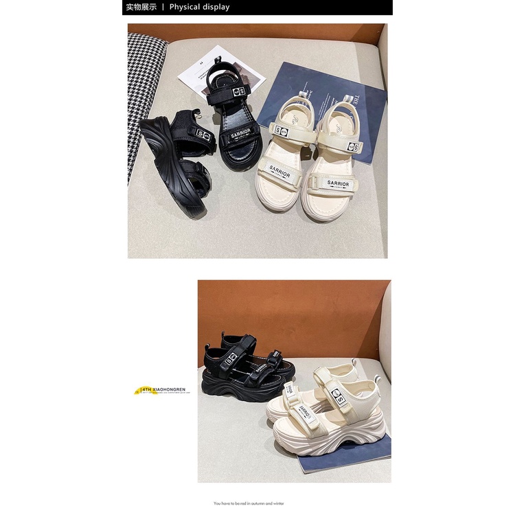 Xăng đan Thể Thao Đế Dày Quai Ruy Băng Mới Dành Cho Nữ