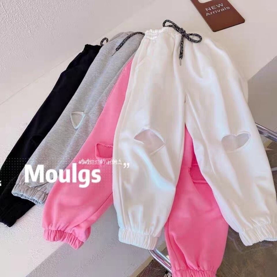 Quần Dài Rách Phong Cách Phương Tây Thời Trang Mùa Hè 2022 Dành Cho Bé Gái