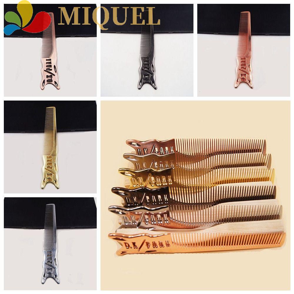 MIQUEL Lược Chải Tóc Bằng Nhôm Chống Tĩnh Điện Màu Vàng Chuyên Dụng Cho Salon DIY
