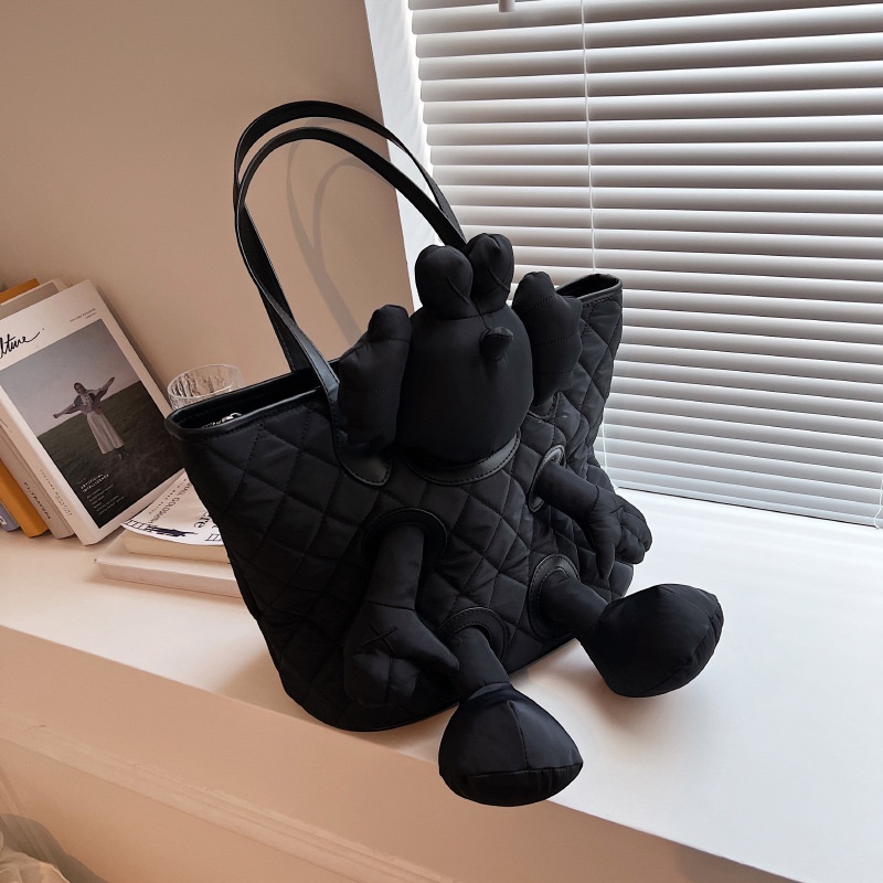 Túi Tote Đeo Vai Cỡ Lớn Hình Búp Bê Quái Vật Nhỏ Thời Trang 2023