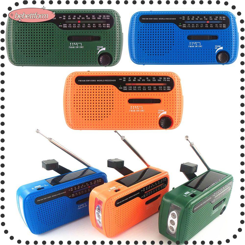 BEBETTERM Radio Khẩn Cấp Sử Dụng Năng Lượng Mặt Trời FM / AW / SW1 / SW2 2022