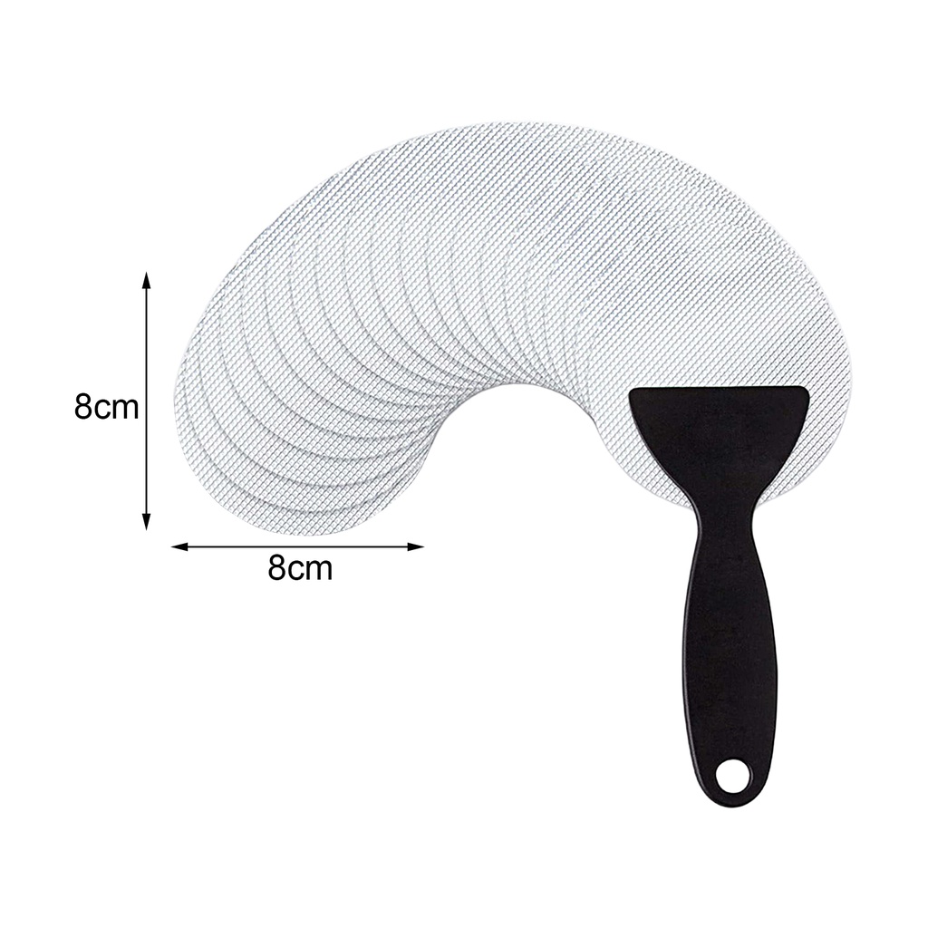 1 Bộ Miếng Dán Nhà Tắm Bằng PEVA Trong Suốt Chống Trượt Kèm Dụng Cụ Nạo Tiện Dụng