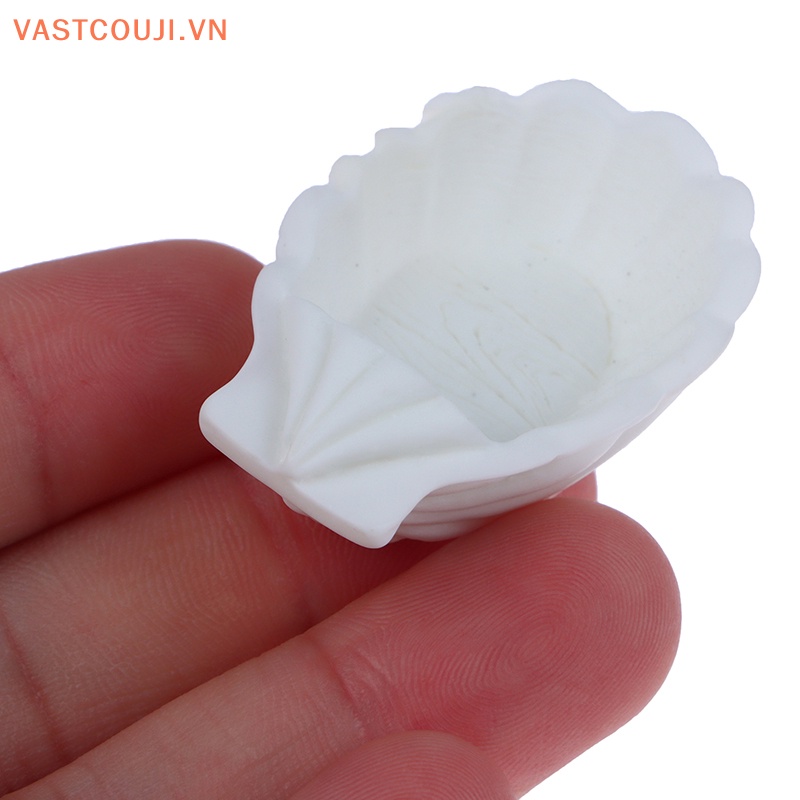Bộ 2 Tượng Vỏ Sò Mini Bằng Nhựa Resin Trang Trí Tiểu Cảnh / Nhà Búp Bê