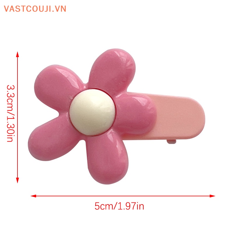 Bộ 2 Kẹp Tóc Hình Hoa Phong Cách Vintage Đáng Yêu Cho Nữ