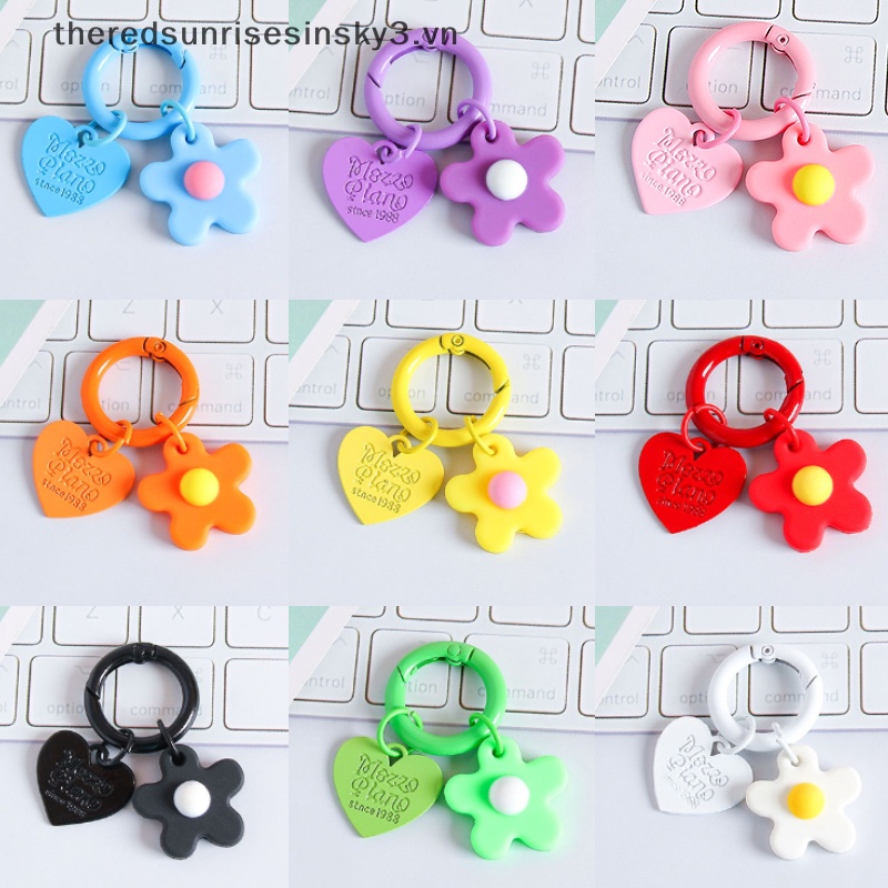 # # Phụ Kiện Trang Trí Túi Xách / Móc Khóa Hình Hoa Màu Sắc Đáng Yêu Thời Trang