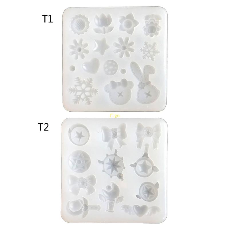 Khuôn Silicone Làm Bánh Hình Nơ / Bông Hoa Xinh Xắn