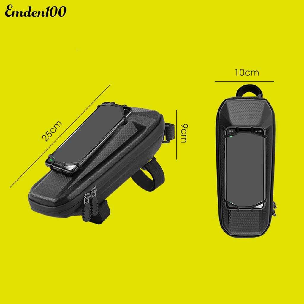 [EMDEN] Túi Đựng Điện Thoại Di Động Đa Năng Khóa Kéo Nhỏ Gọn Ổn Định Chống Thấm Nước Có Thể Xoay Cho Xe