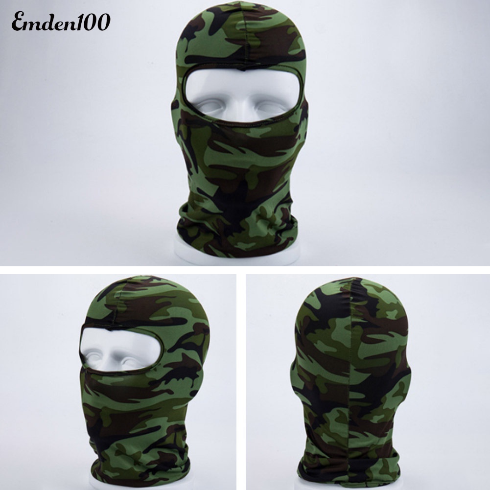 Mũ Che Mặt Chống Gió Thoáng Khí Họa Tiết Rằn Ri Cho Nam Và Nữ