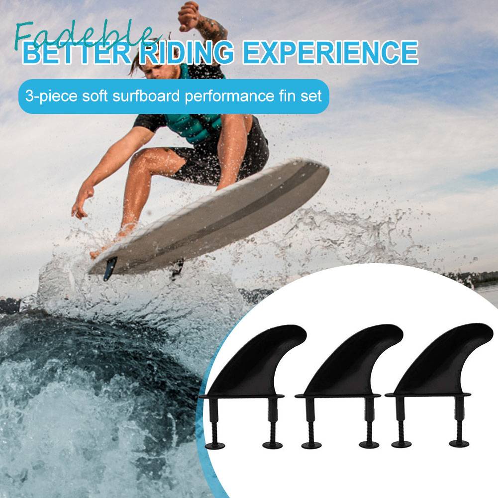 Set 3 Vây Mềm Gọn Nhẹ Chuyên Dụng Cho Ván Lướt Sóng