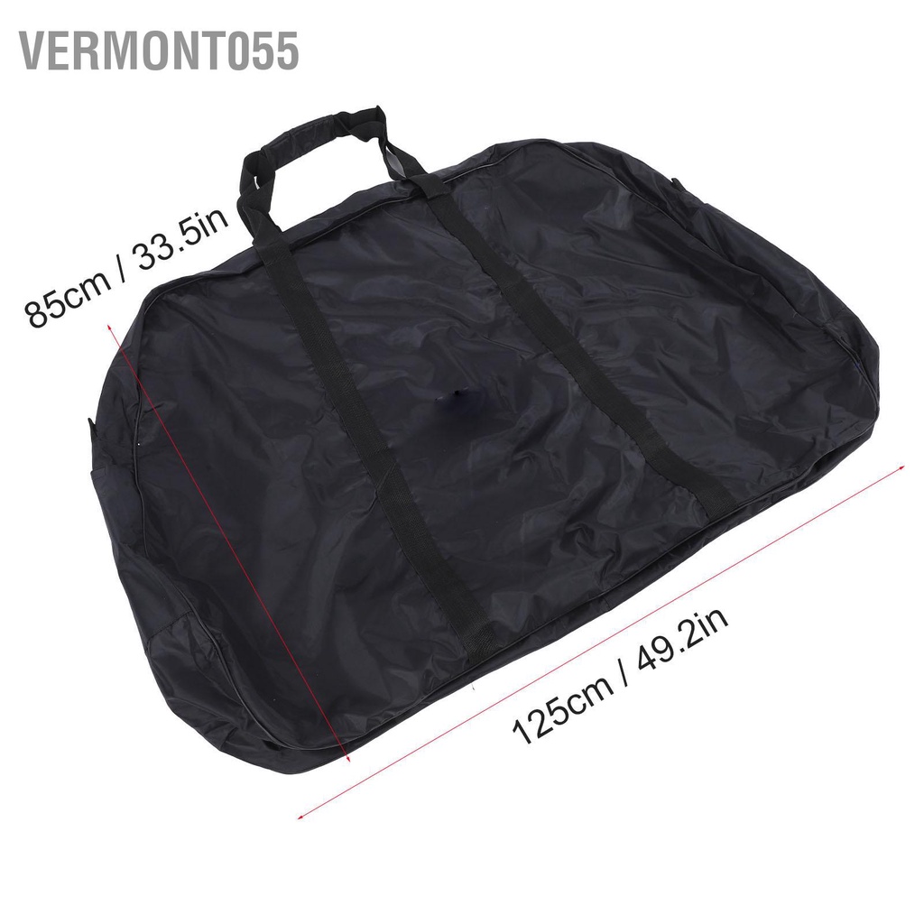 Vermont055 Bánh Xe Đạp Túi Nylon Đen Dày Di Động Gói Nĩa Khung Bảo Vệ Cho Đường Núi
