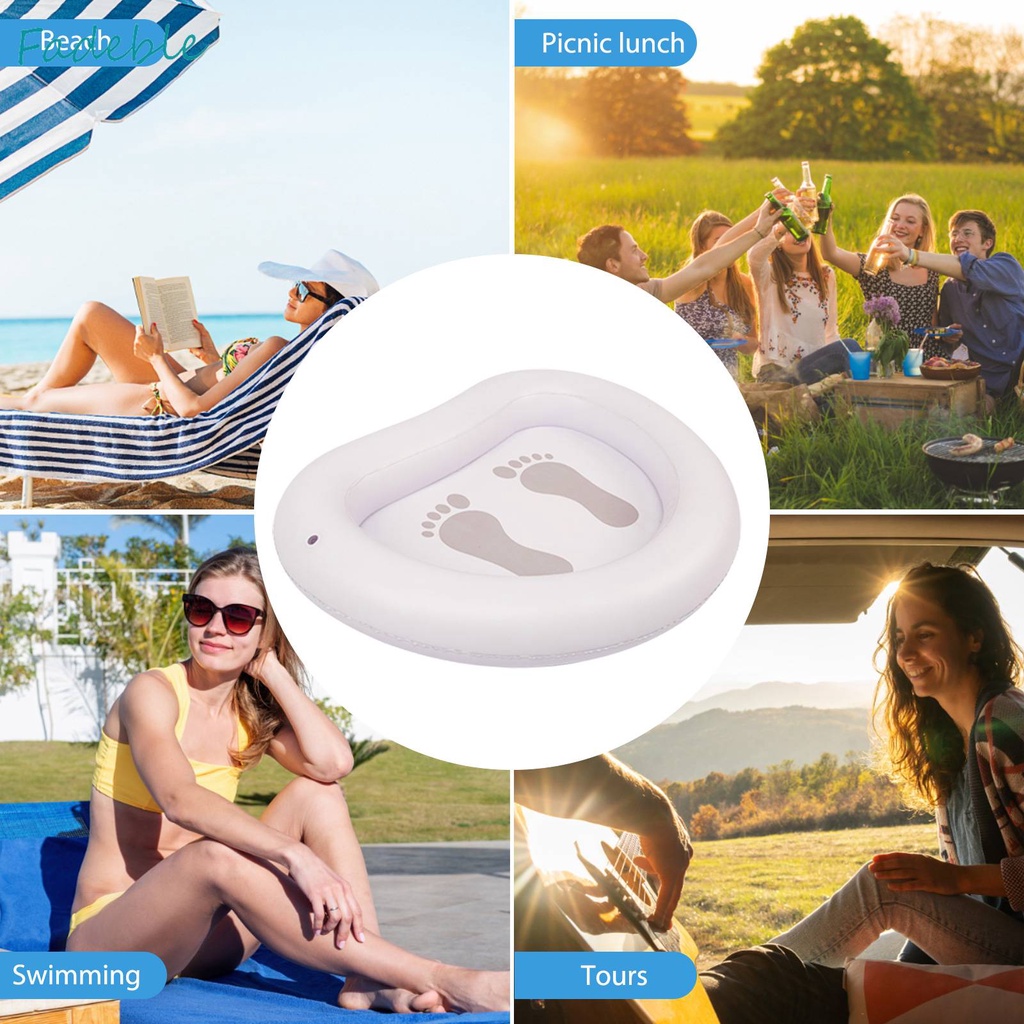 Chậu Rửa Chân Bơm Hơi Bằng PVC Trọng Lượng Nhẹ Tiện Dụng Cho Spa