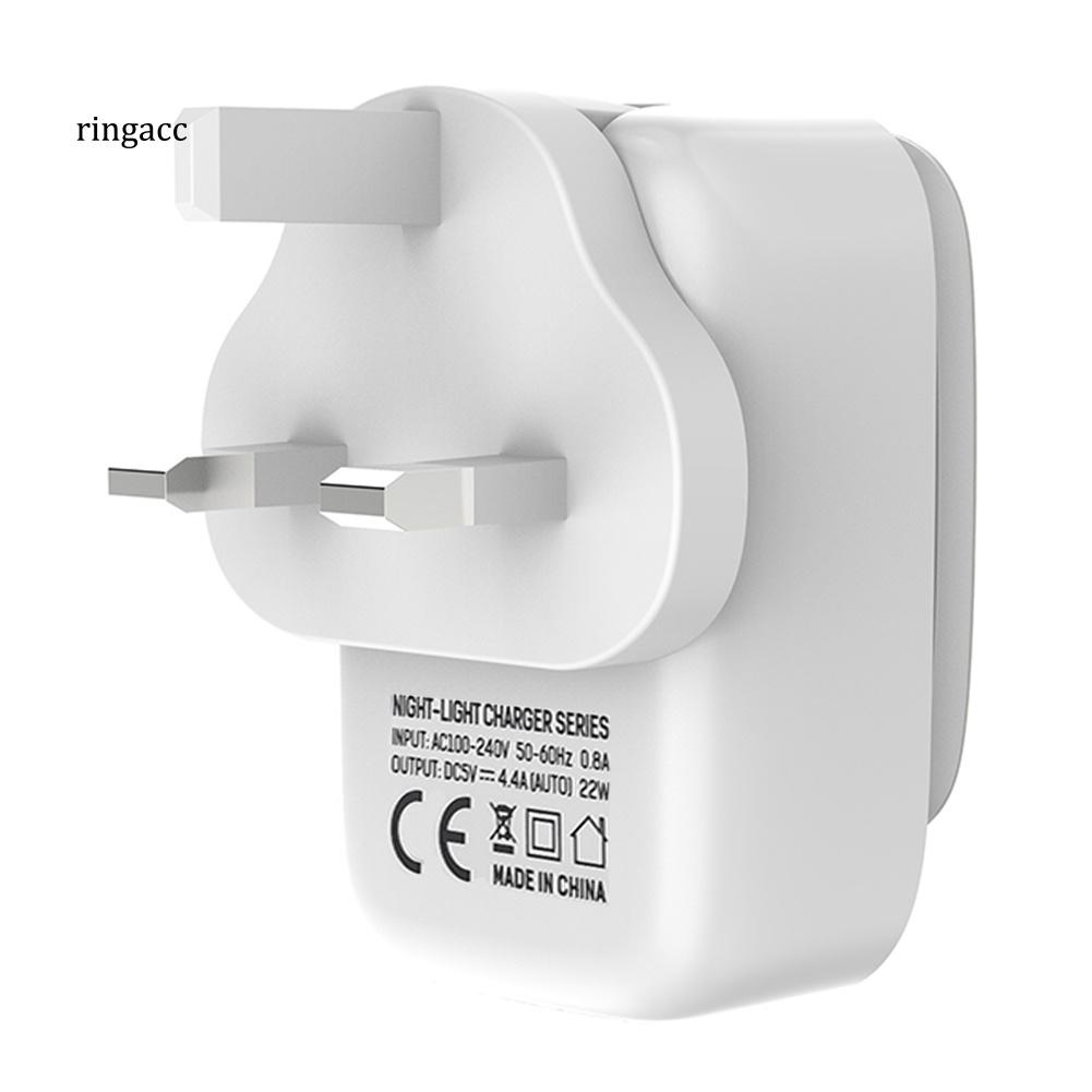 TOPK Cốc Sạc Điện Thoại 4 Cổng USB 44A 22W Có Đèn LED