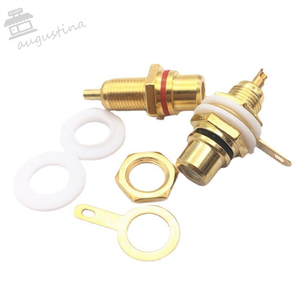 AUGUSTINA Set 2 Phích Cắm Kết Nối Âm Thanh RCA