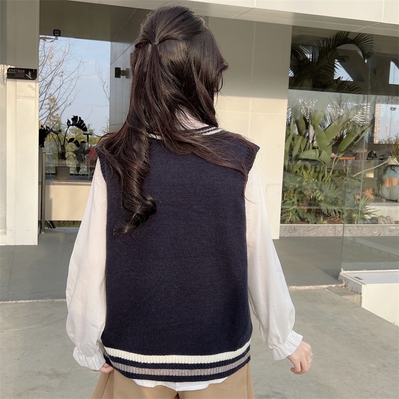 Áo sweater Dệt Kim Cổ Chữ V Phong Cách Thời Trang Mới Cho Nữ