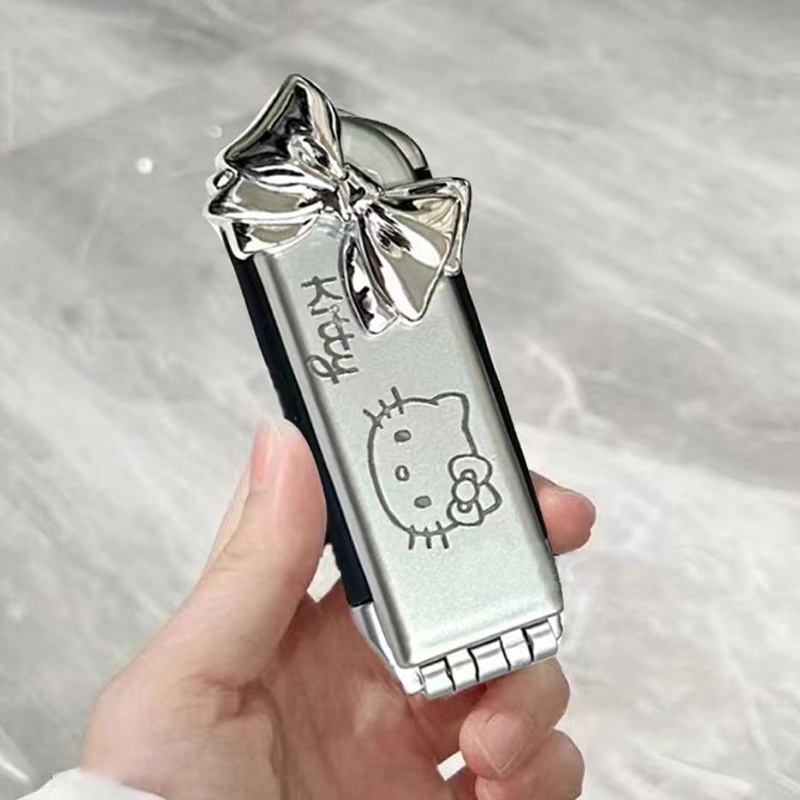 Gương Trang Điểm Hình Hoạt Hình Thắt Nơ Dễ Thương Dùng Làm Quà Tặng Sinh Nhật