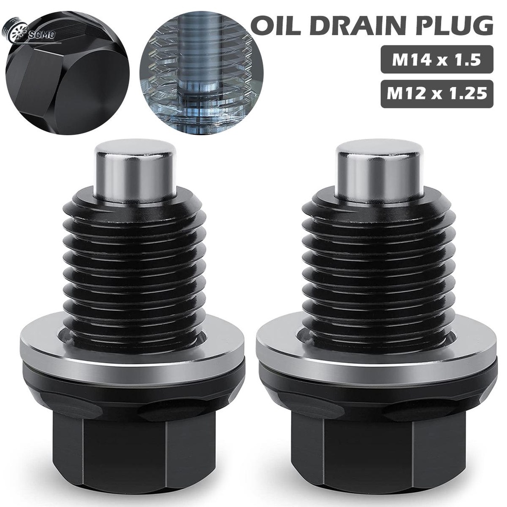 M12 x 1,25 / m14 x 1,5 phích cắm xả dầu từ tính hàng không nhôm phích cắm bu lông xả dầu từ tính shopsbc3296