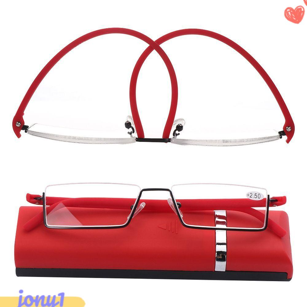 JONYE Kính Đọc Sách Kèm Hộp Đựng TR90 Phong Cách Retro