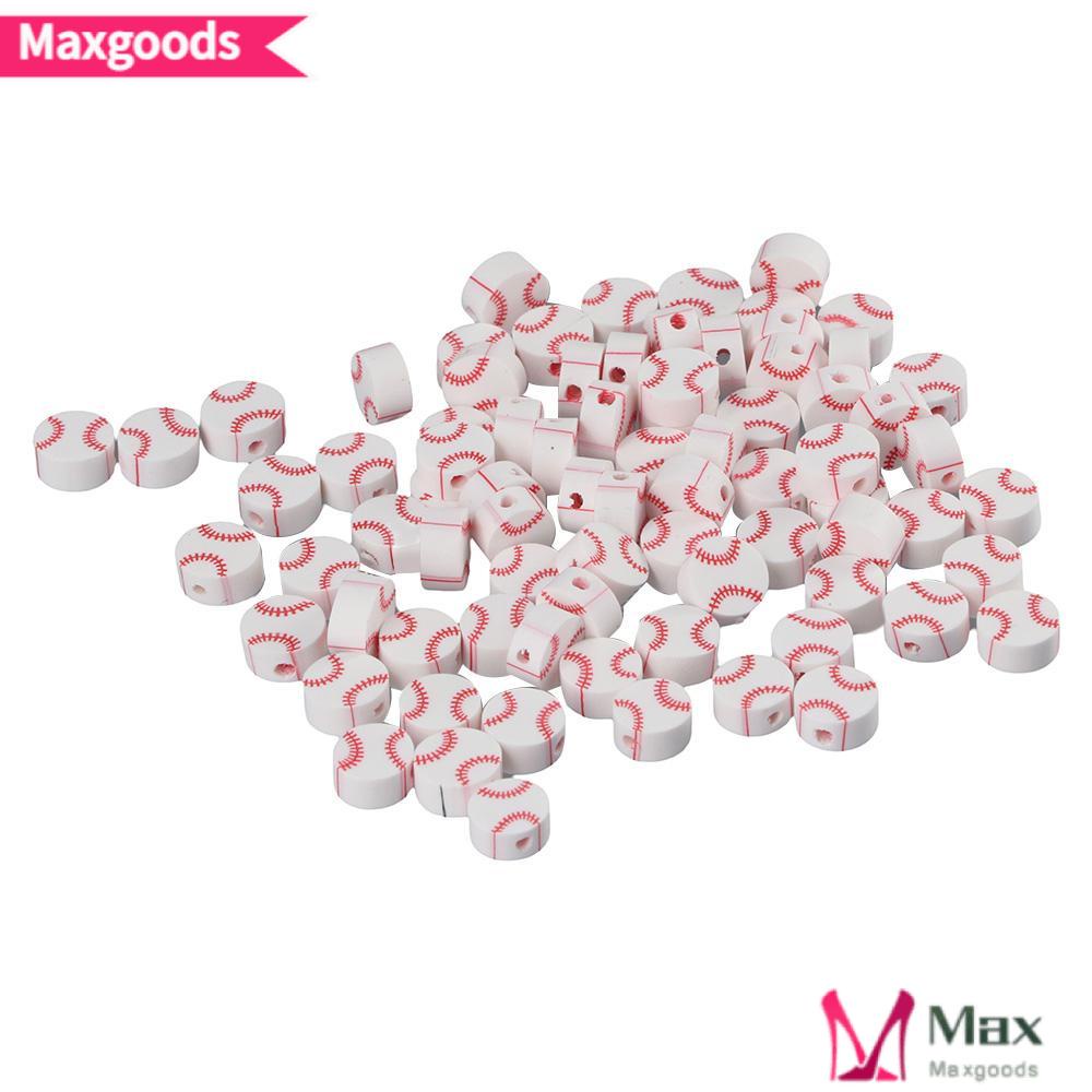 MAXG Bộ 200 Hạt Xỏ Lỗ 10mm Dùng Để Làm Trang Sức