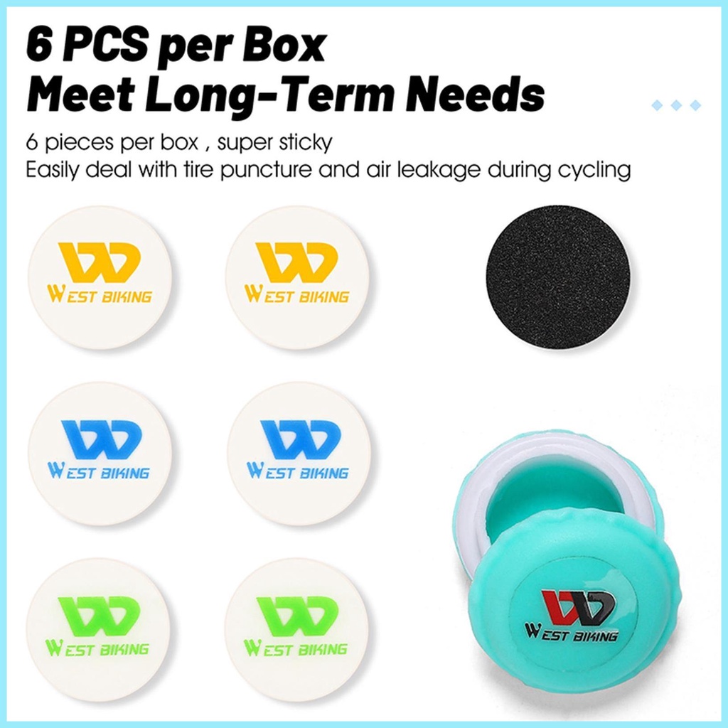 Bộ Vá Lốp Xe Đạp Không Keo Kèm Vỏ Sò Di Động Tiện Dụng