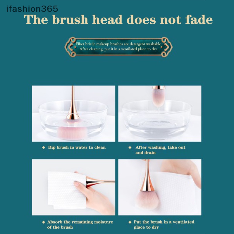 [ifashion365] Cọ Trang Điểm Phủi Bụi Làm Sạch Móng Tay Thiết Kế Thắt Lưng Mỏng Mềm Mại Không Ăn Phấn