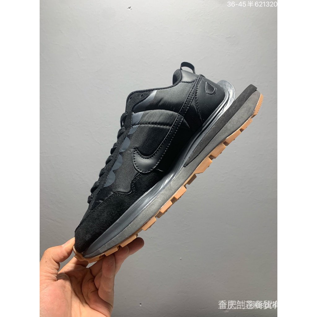 Hàng mới về nike5268 ldwaffle / sacai nam nữ thể thao chạy bộ giày thường màu đen
