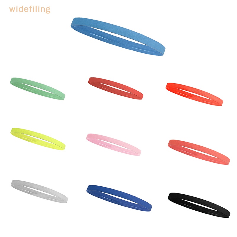 Băng Đô Silicone Bản Rộng Co Giãn Chống Trượt Thấm Mồ Hôi Dành Cho Nam Nữ Tập Thể Thao Yoga Chạy Bộ