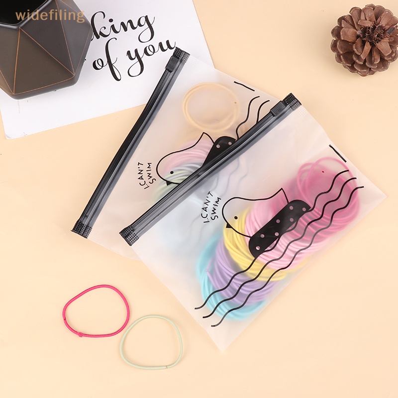 Túi 100 Dây Thun Buộc Tóc Co Giãn Dành Cho Nữ