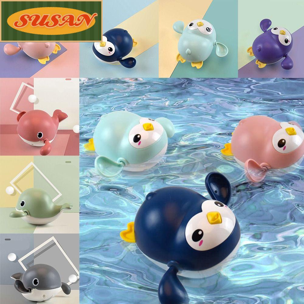 SUSANS Đồ Chơi Nhà Tắm Hình Chim Cánh Cụt Lên Dây Cót Dễ Thương Cho Bé