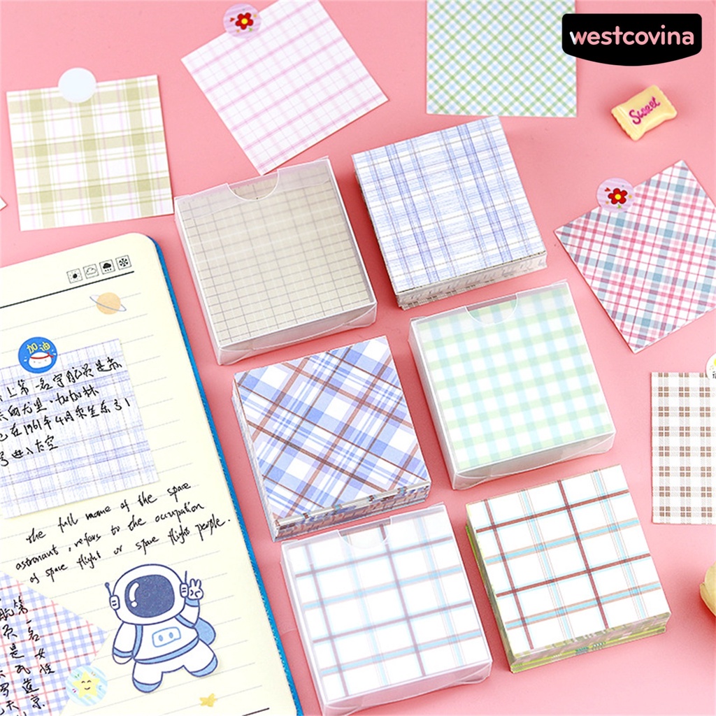 [WSTN]✎200 Giấy Ghi Chú Nhiều Màu Sắc Không Dính Có Thể Tái Sử Dụng