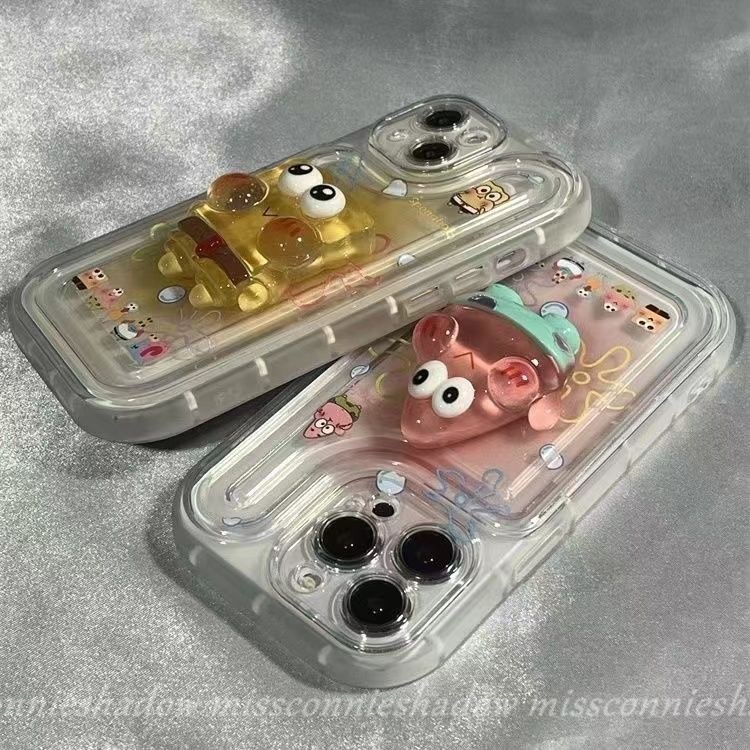 Ốp Điện Thoại In Hoạt Hình SpongeBob Patrick Cho IPhone XR X 7plus 11 12 14 13 Pro MAX XS MAX 7 8 Plus SE 2020
