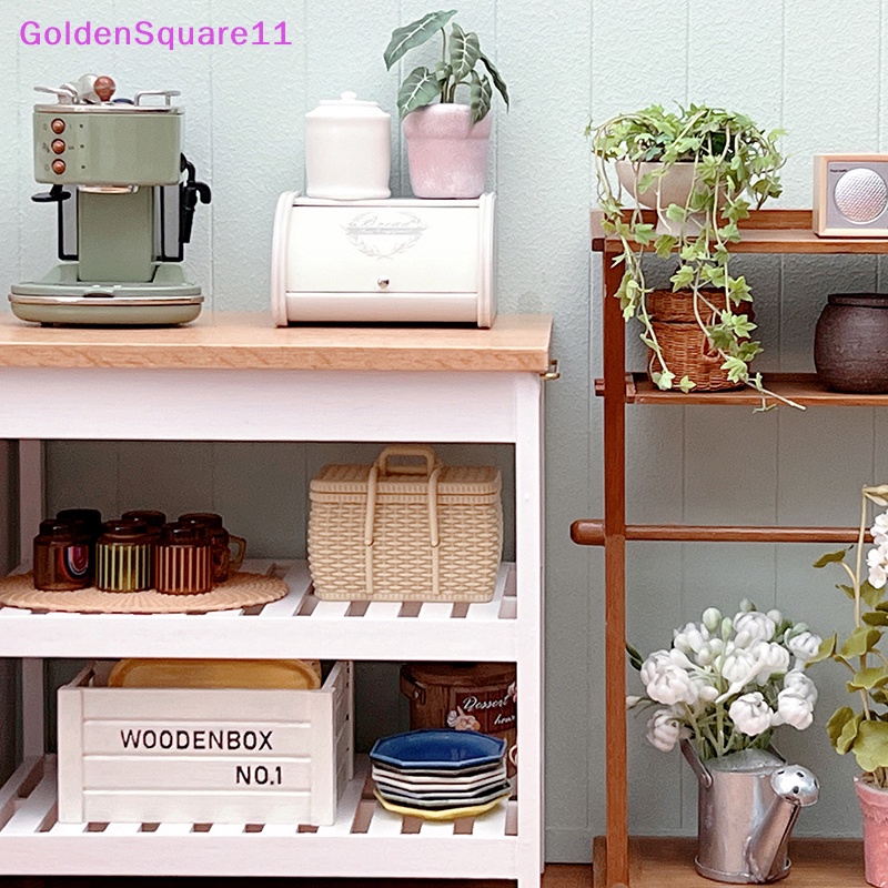 Giỏ Đan Đựng Thức Ăn Tỉ Lệ 1: 12 Trang Trí Nhà Búp Bê