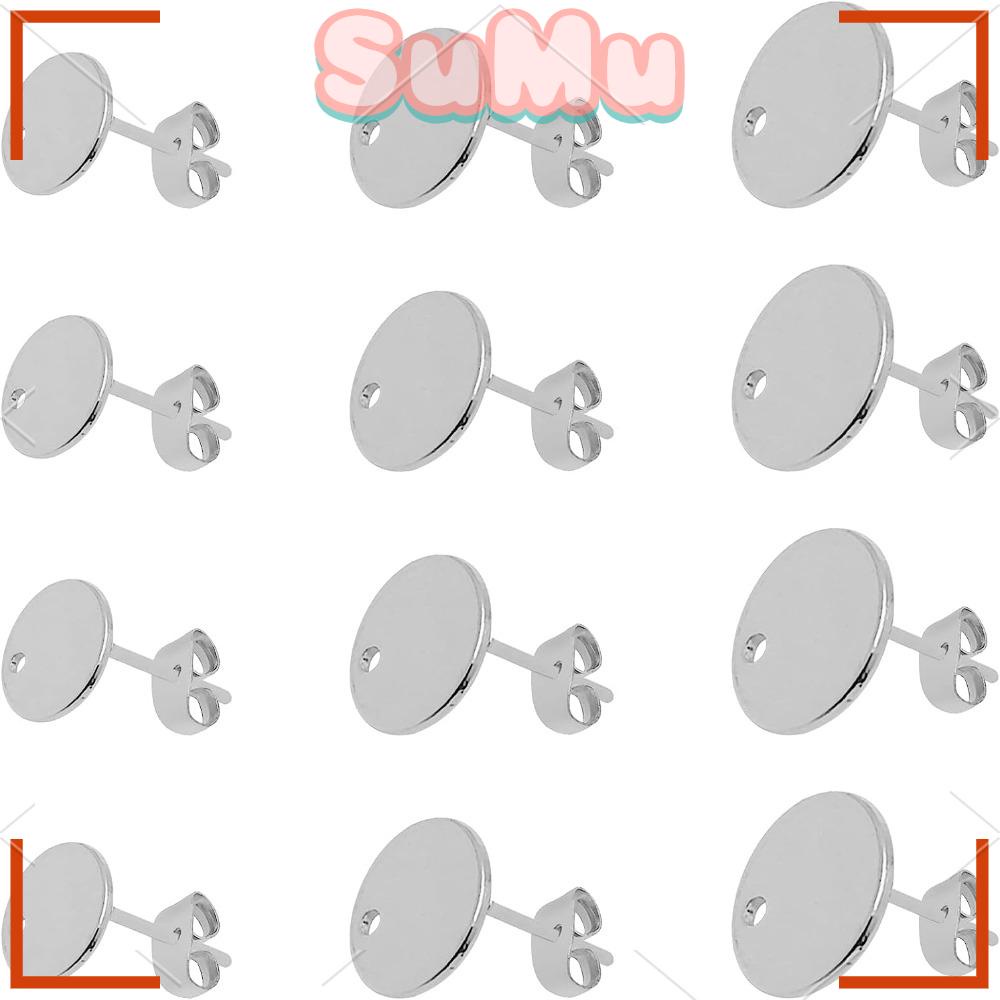 SUMU Bông Tai Hình Bươm Bướm Bằng Thép Không Gỉ Có Lỗ Hở Lưng Thời Trang Cho Nữ